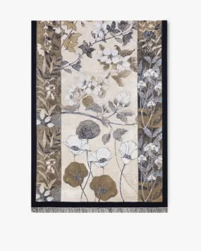 038- Very Moda Vintage Floral Collage Premium Scarf