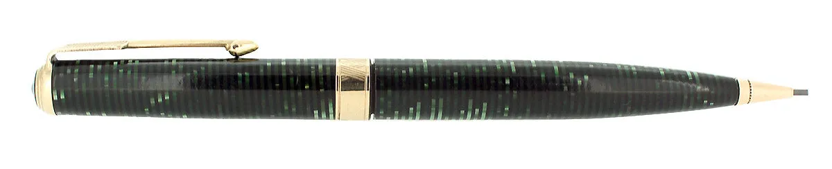 1937 PARKER VACUMATIC SENIOR MAXIMA EMERALD PEARL MECHANICAL PENCIL RESTORED