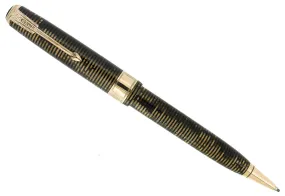 1938 PARKER MAXIMA GOLDEN PEARL INJECTOR PENCIL JEWELER COIN STACK CAP BAND