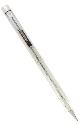 1976 SHEAFFER TARGA MODEL 1004 STERLING SILVER STRAIGHT LINE PENCIL MINT CONDITION