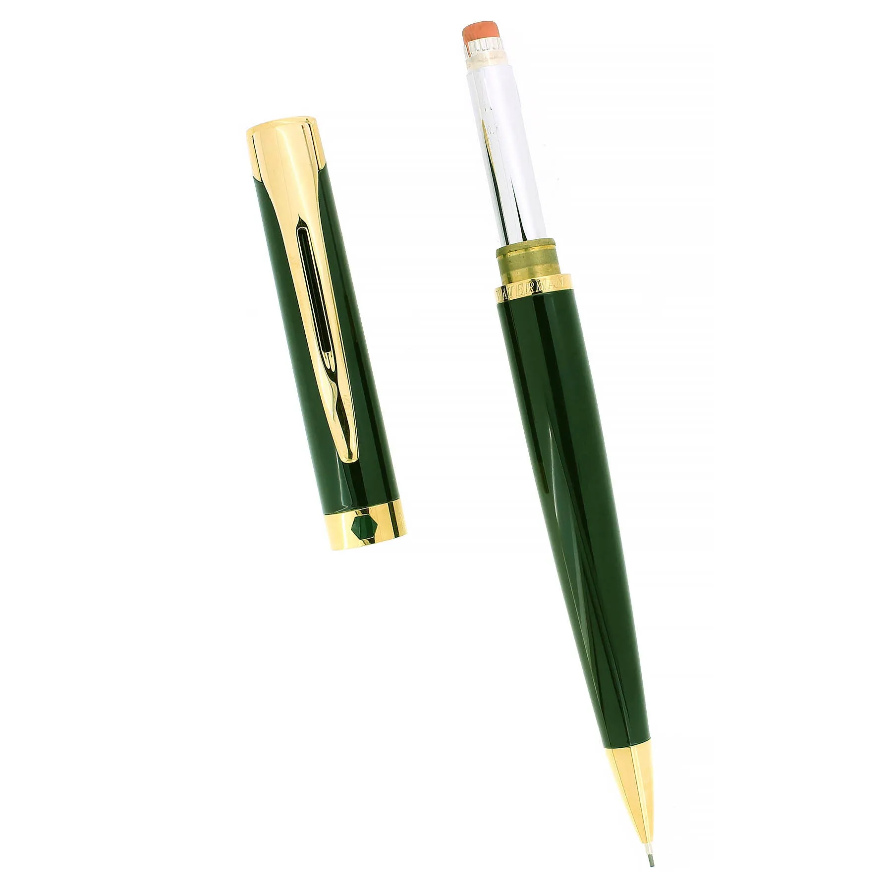 1990S WATERMAN L'ETALON GREEN LACQUER MECHANICAL PENCIL NEVER USED MINT