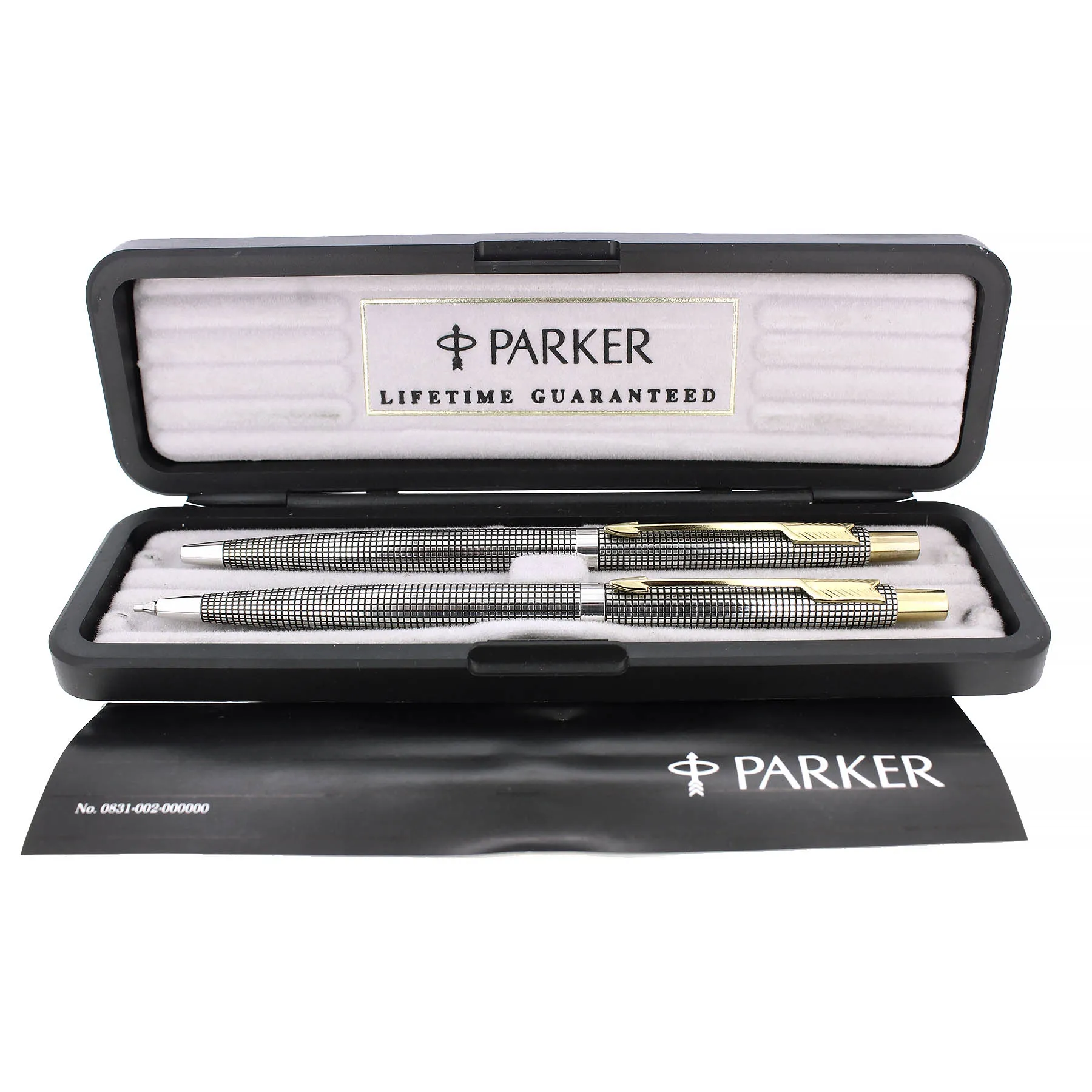 1999 PARKER 75 STERLING MECHANICAL PENCIL & BALLPOINT PEN SET MINT IN THE BOX