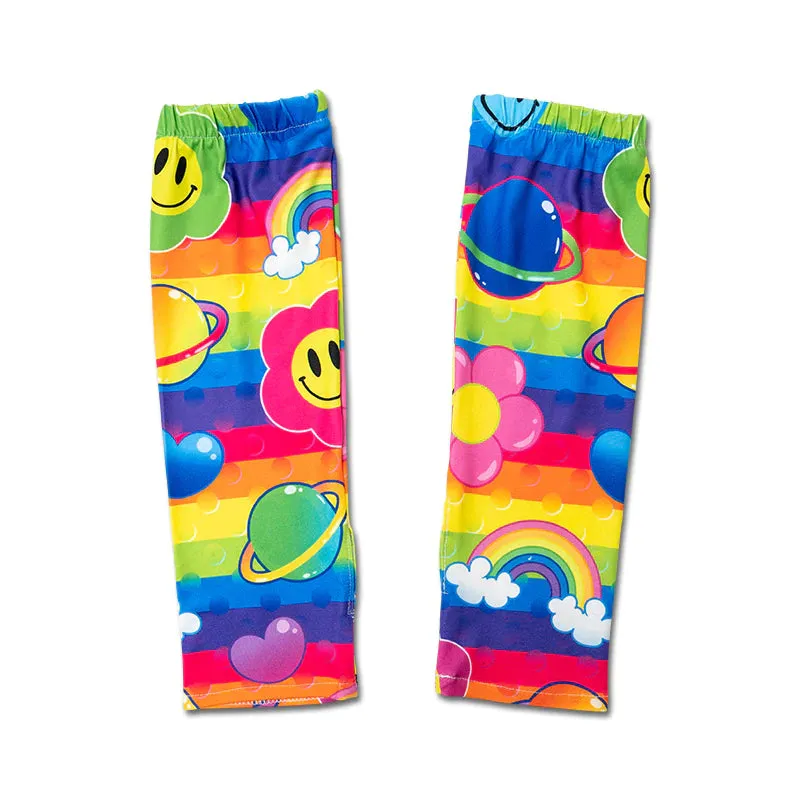 ACDC RAG x Fairy Space rainbow arm warmers