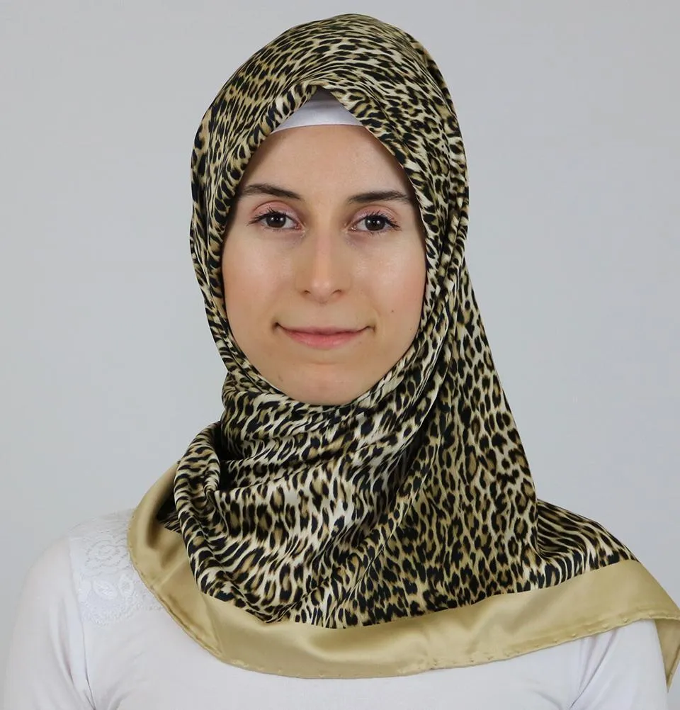 Aker Satin Square Hijab Scarf 5005 940 Beige