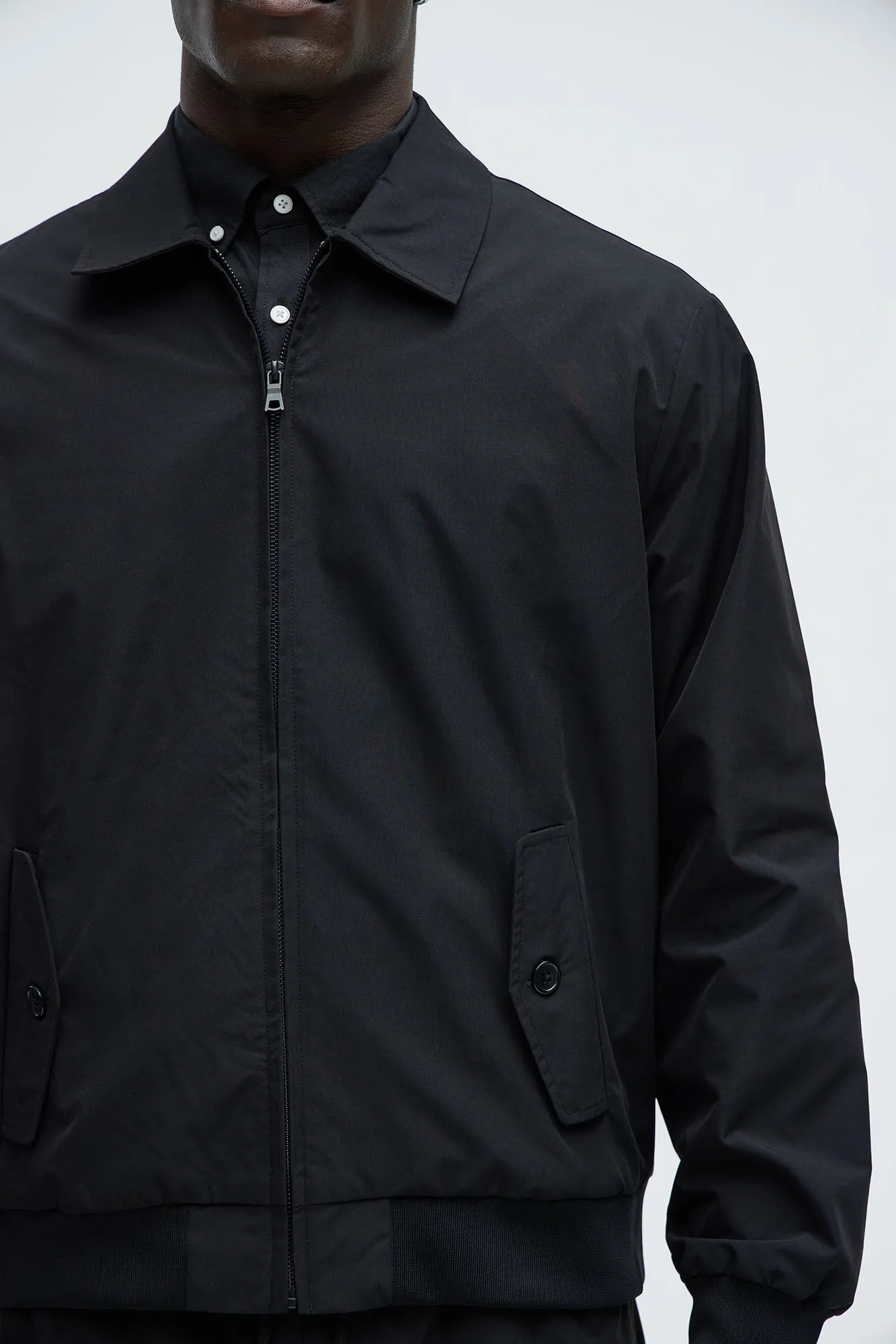 Ansel Tech Zip Jacket - Black