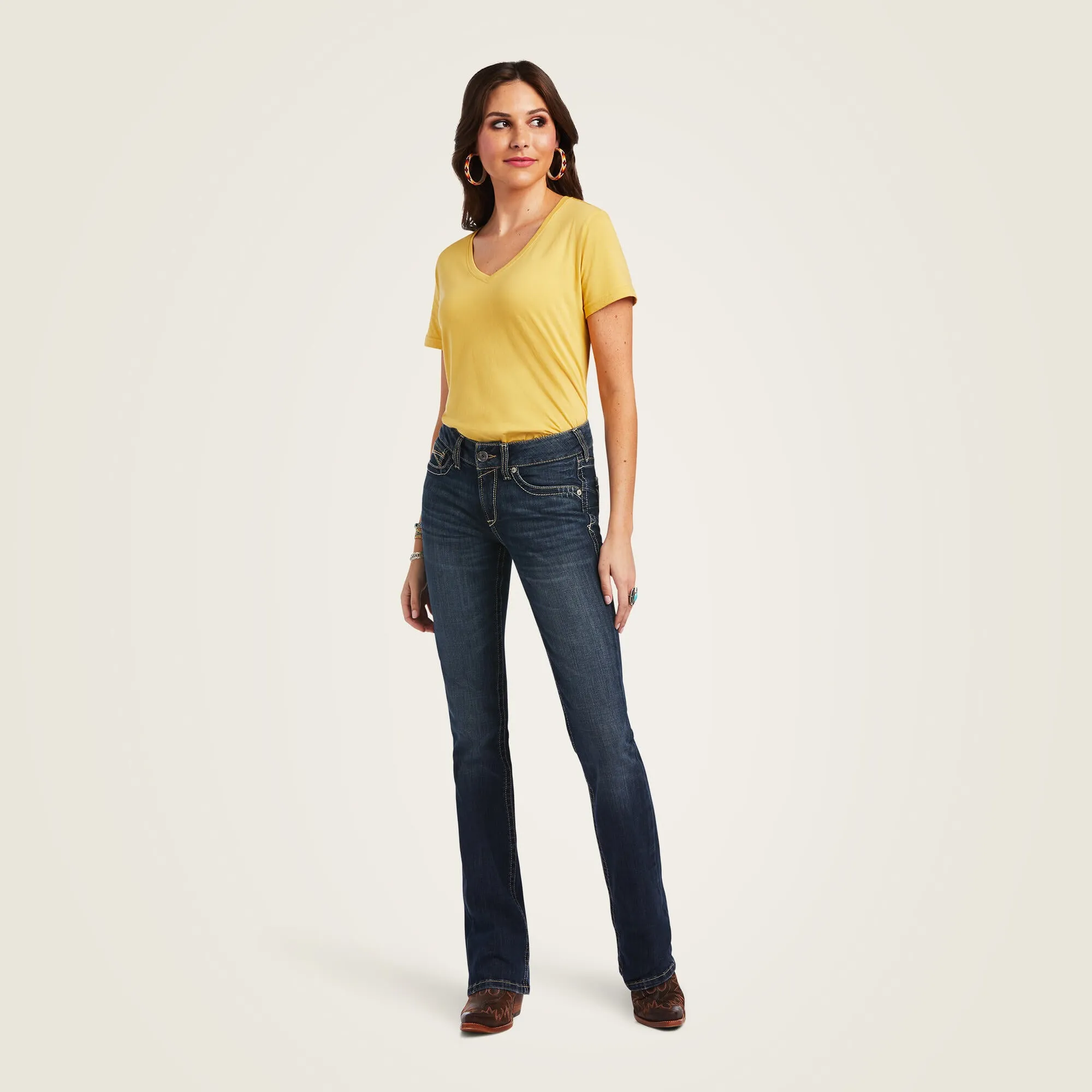 Ariat R.E.A.L. Women's Lexie Perfect Rise Bootcut Jean in Missouri (Available in Regular & Plus Sizes)