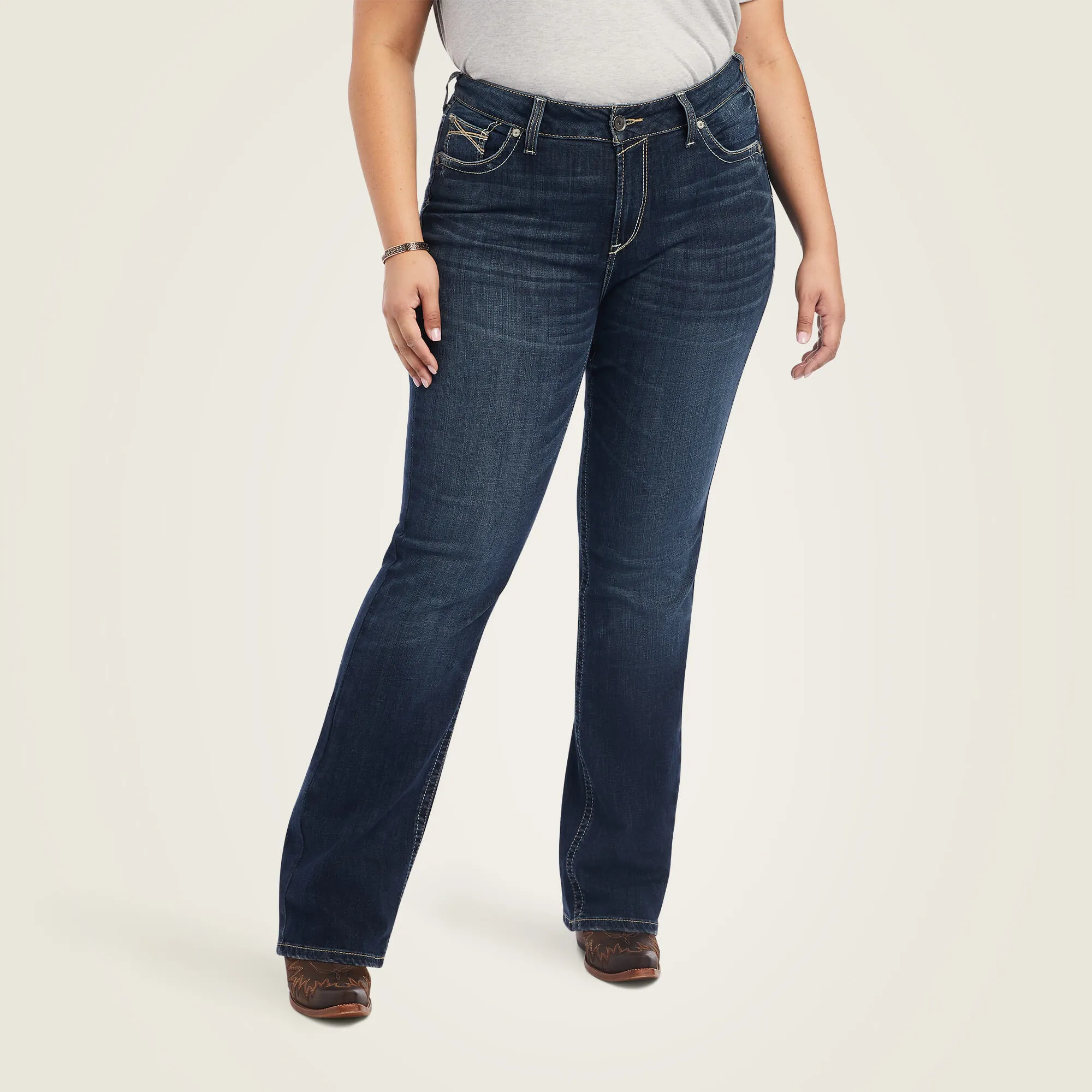 Ariat R.E.A.L. Women's Lexie Perfect Rise Bootcut Jean in Missouri (Available in Regular & Plus Sizes)