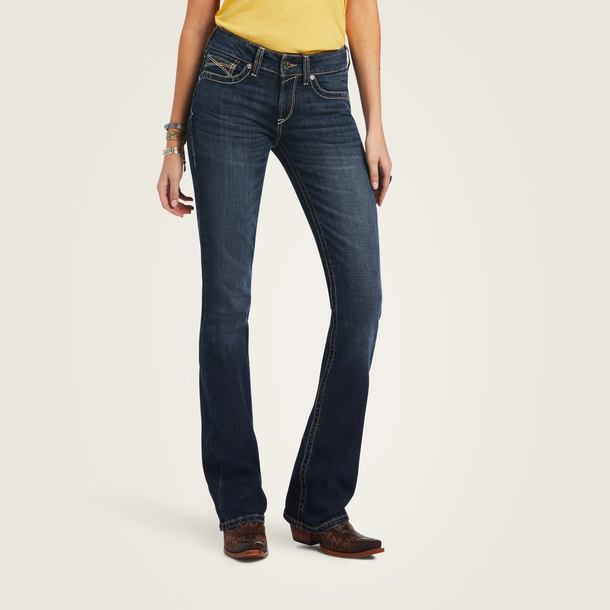 Ariat R.E.A.L. Women's Lexie Perfect Rise Bootcut Jean in Missouri (Available in Regular & Plus Sizes)