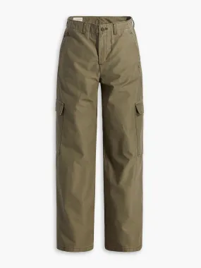 Baggy cargo pants in green