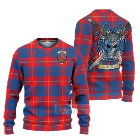 Blane Tartan Ugly Sweater with Family Crest Celtic Skull Style