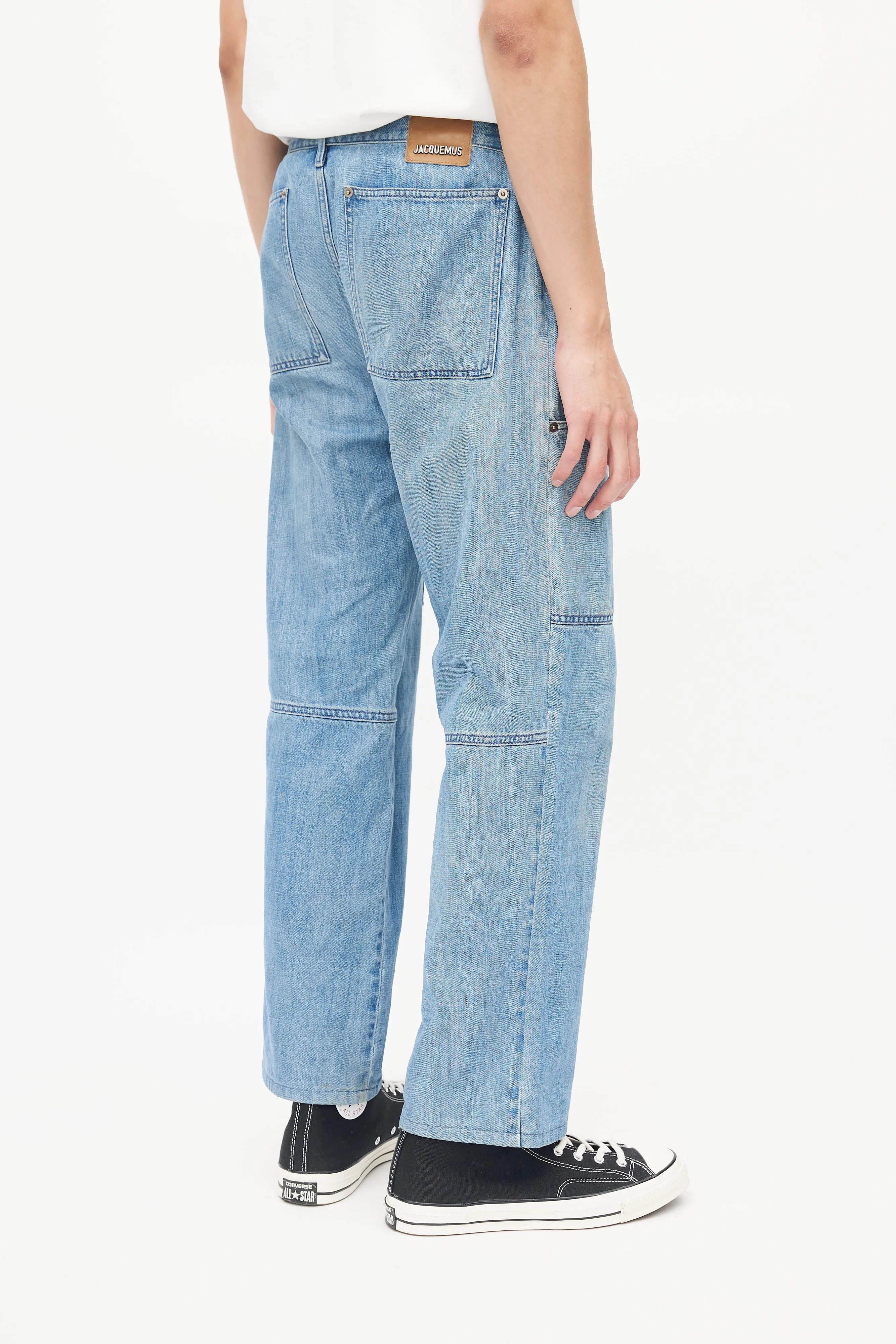 Blue Le Gadjo Cargo Denim Jeans