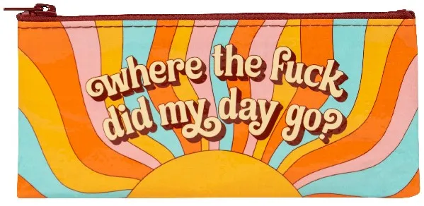 Blue Q Pencil Case | Where'd My Day Go