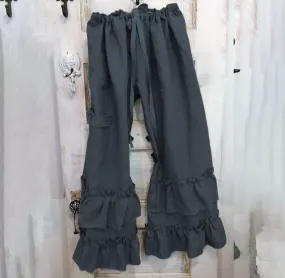 Boho Ruffled Hem Pants