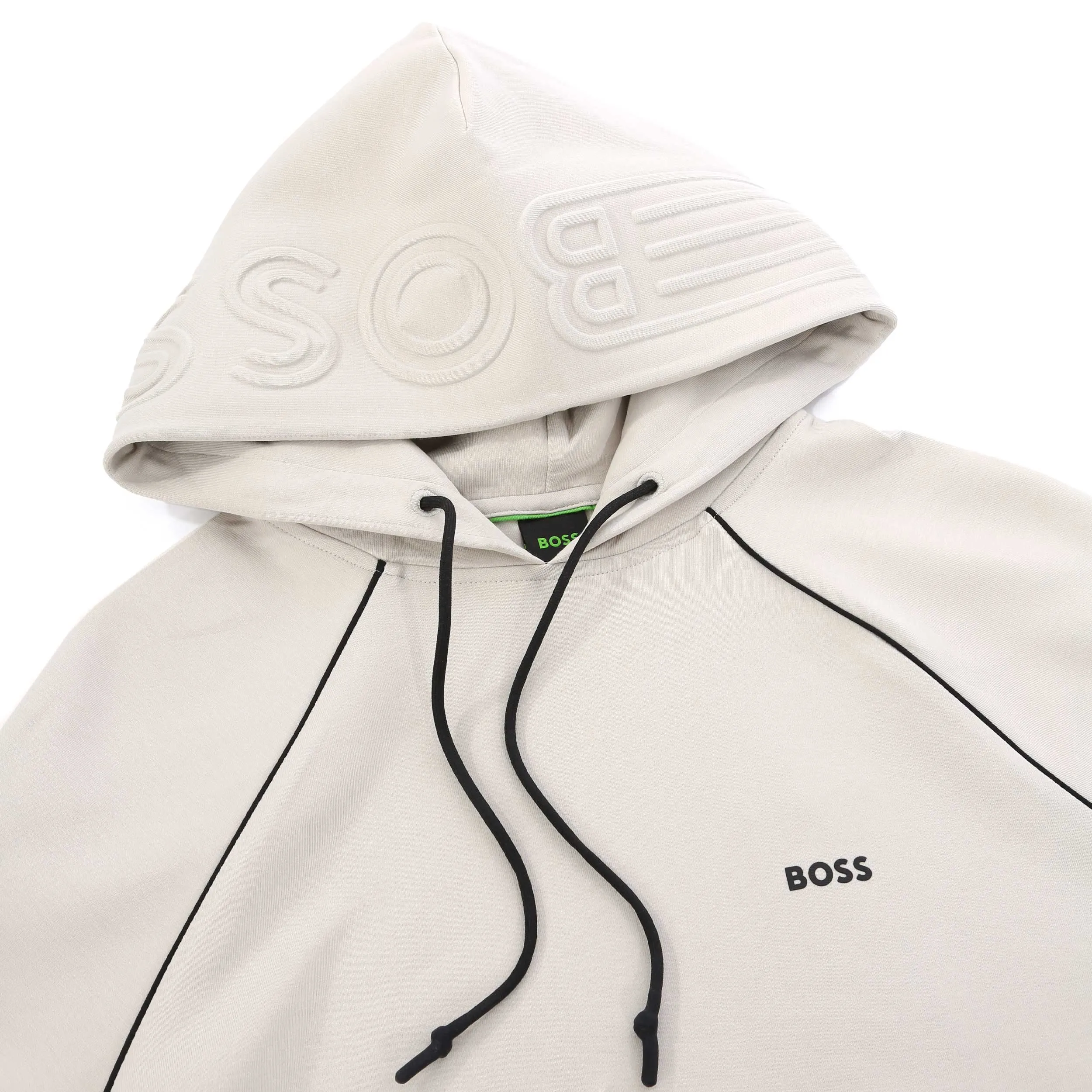 BOSS Soody 1 Hoodie Sweatshirt in Light Beige