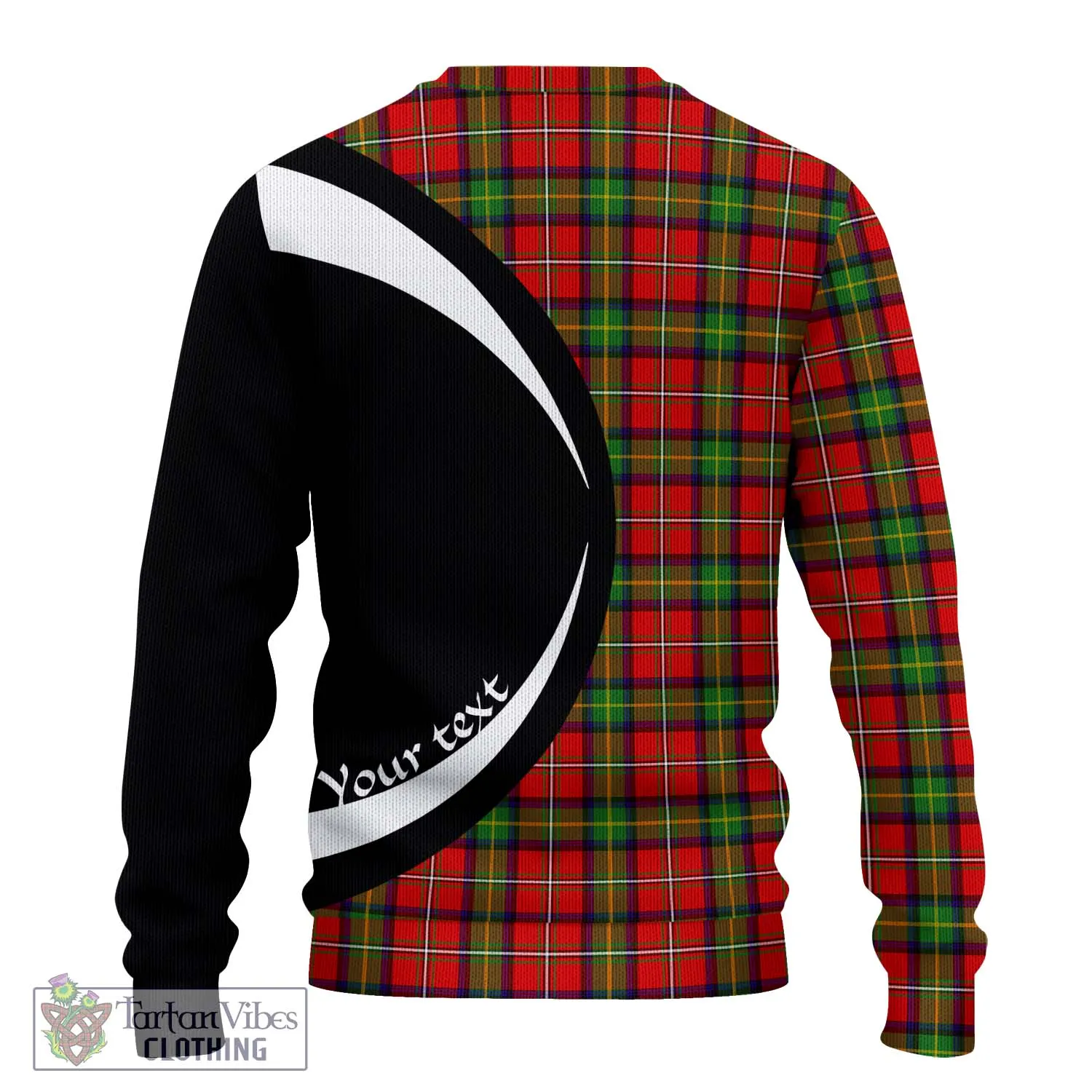 Boyd Tartan Ugly Sweater with Family Crest Circle Style