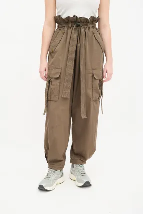 Brown Cargo Tapered Trouser