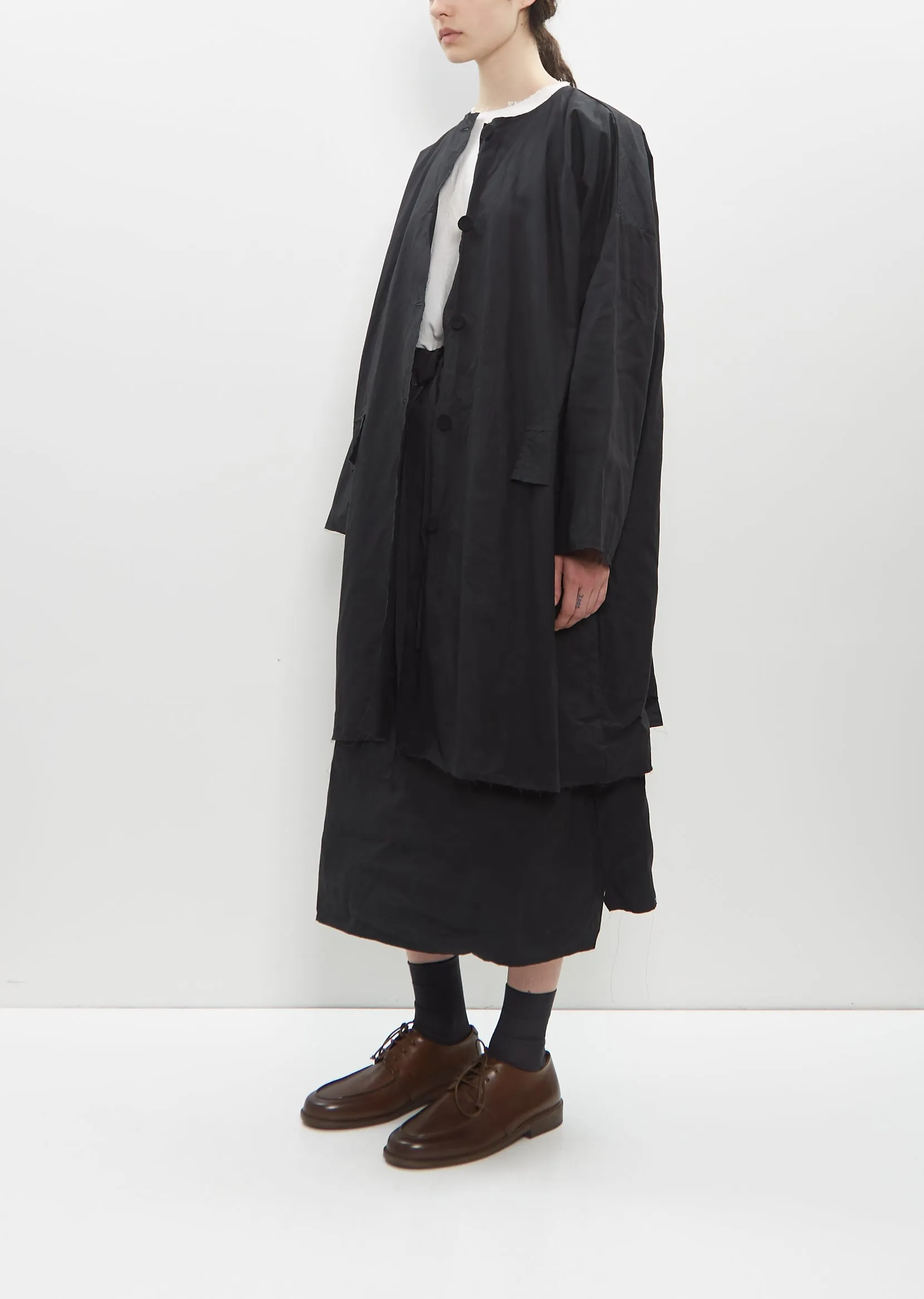 Button-Down Volume Coat