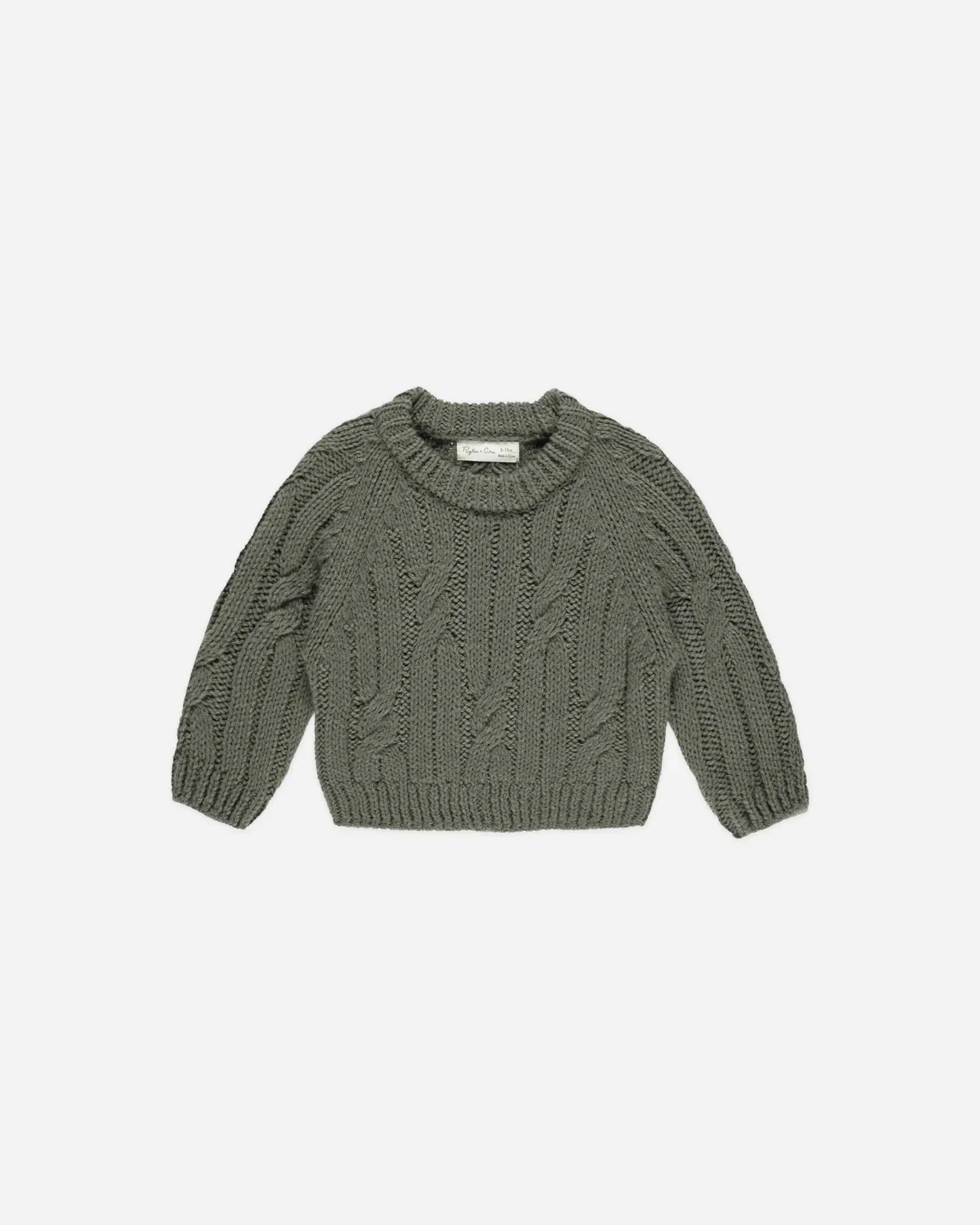 Cable - Knit Sweater - Forest