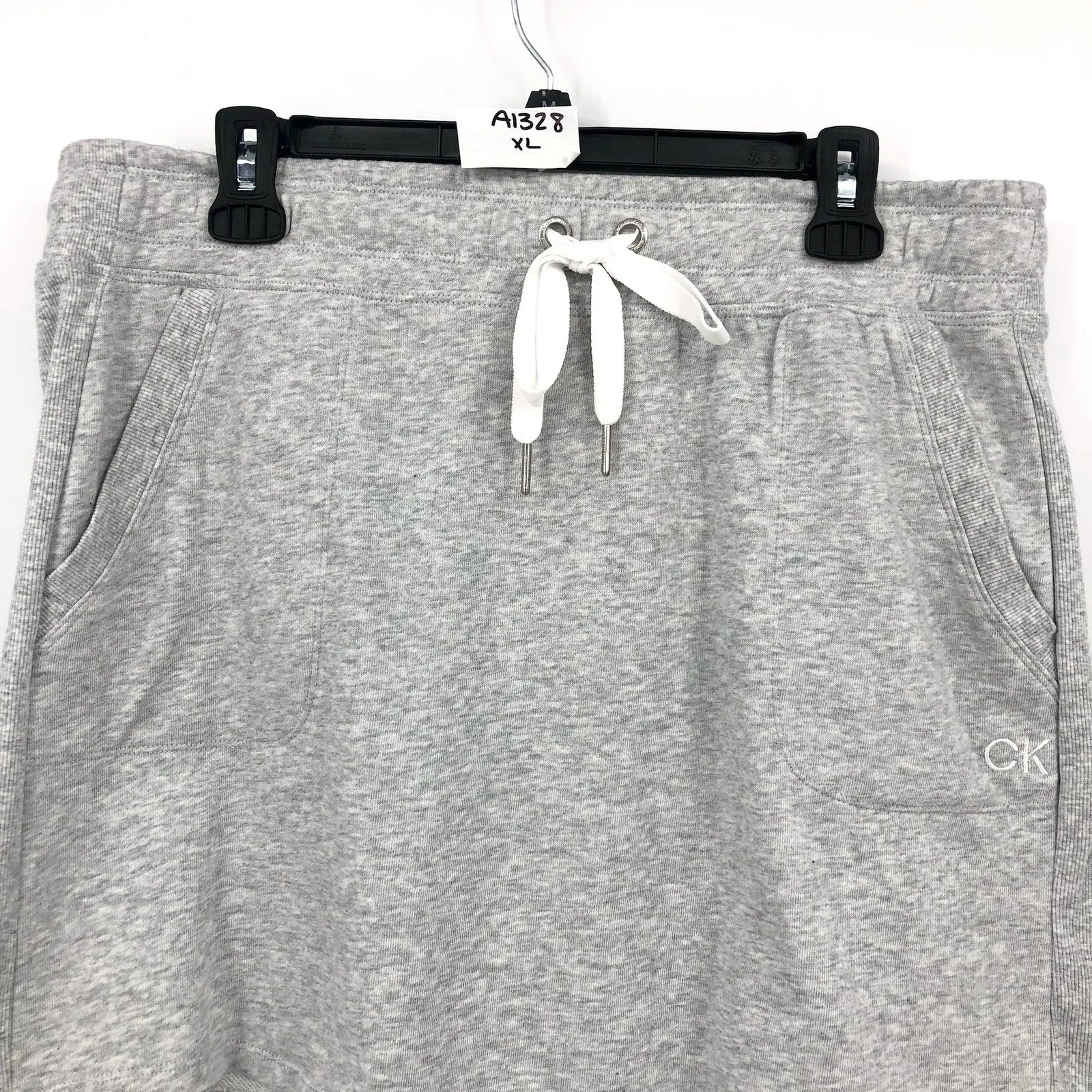 CALVIN KLEIN PERFORMANCE Women's Eco-Terry Skirt S Heather Grey Pull on NWT