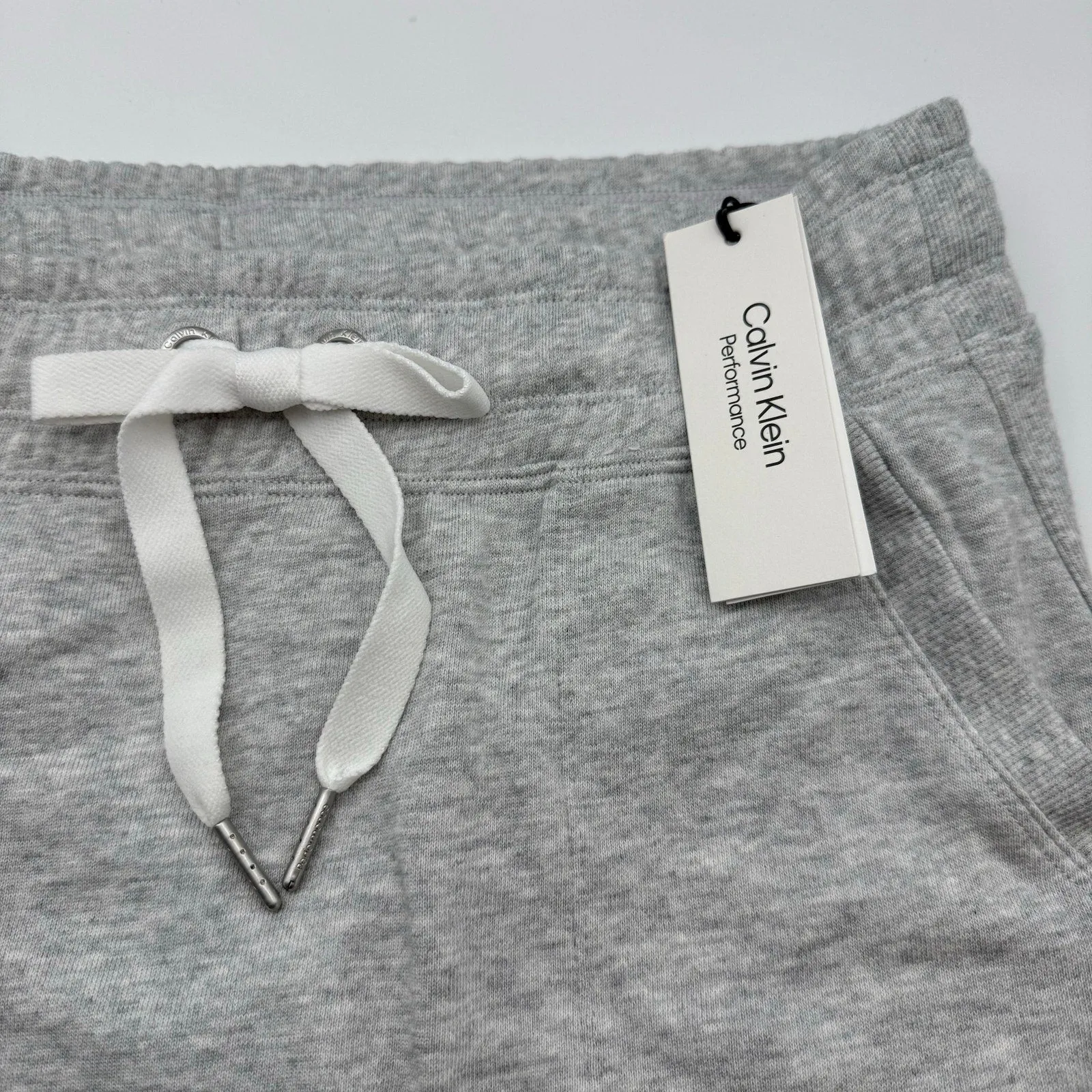 CALVIN KLEIN PERFORMANCE Women's Eco-Terry Skirt S Heather Grey Pull on NWT