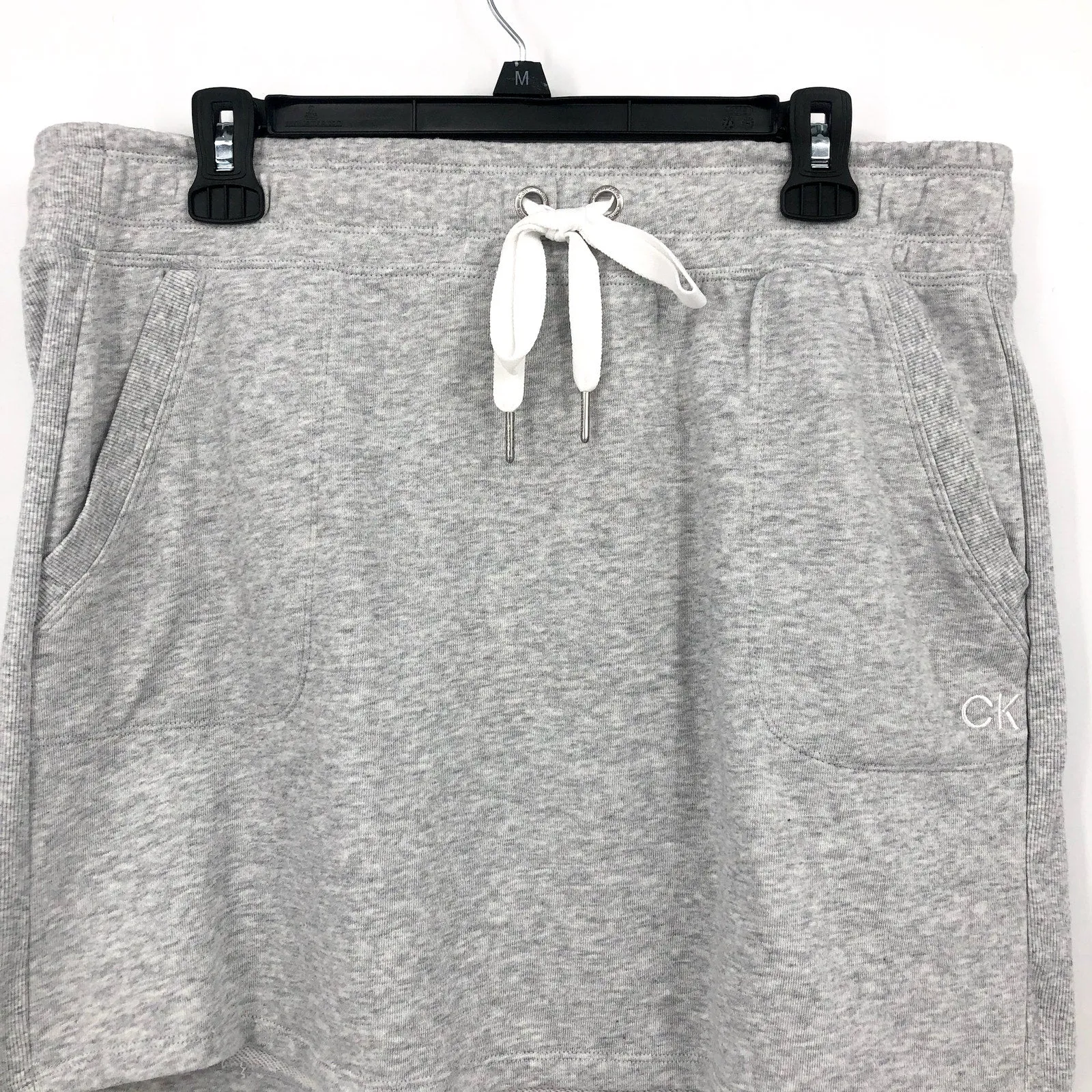 CALVIN KLEIN PERFORMANCE Women's Eco-Terry Skirt S Heather Grey Pull on NWT