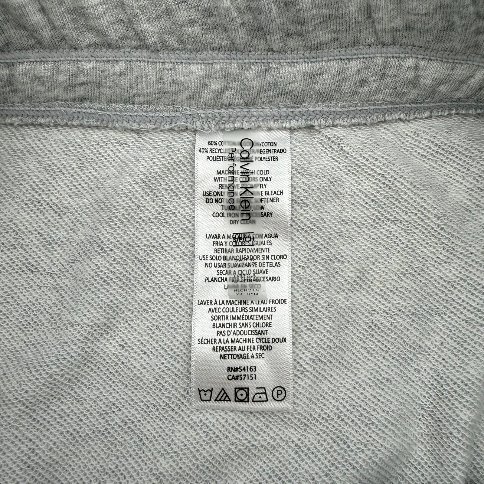 CALVIN KLEIN PERFORMANCE Women's Eco-Terry Skirt S Heather Grey Pull on NWT