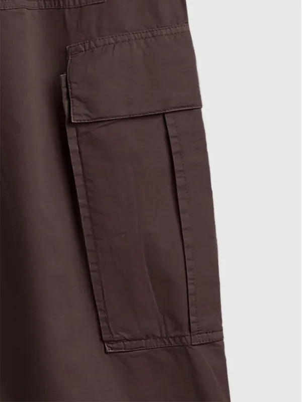 Cargo Pants with Knotted Deco Ring in Black Color