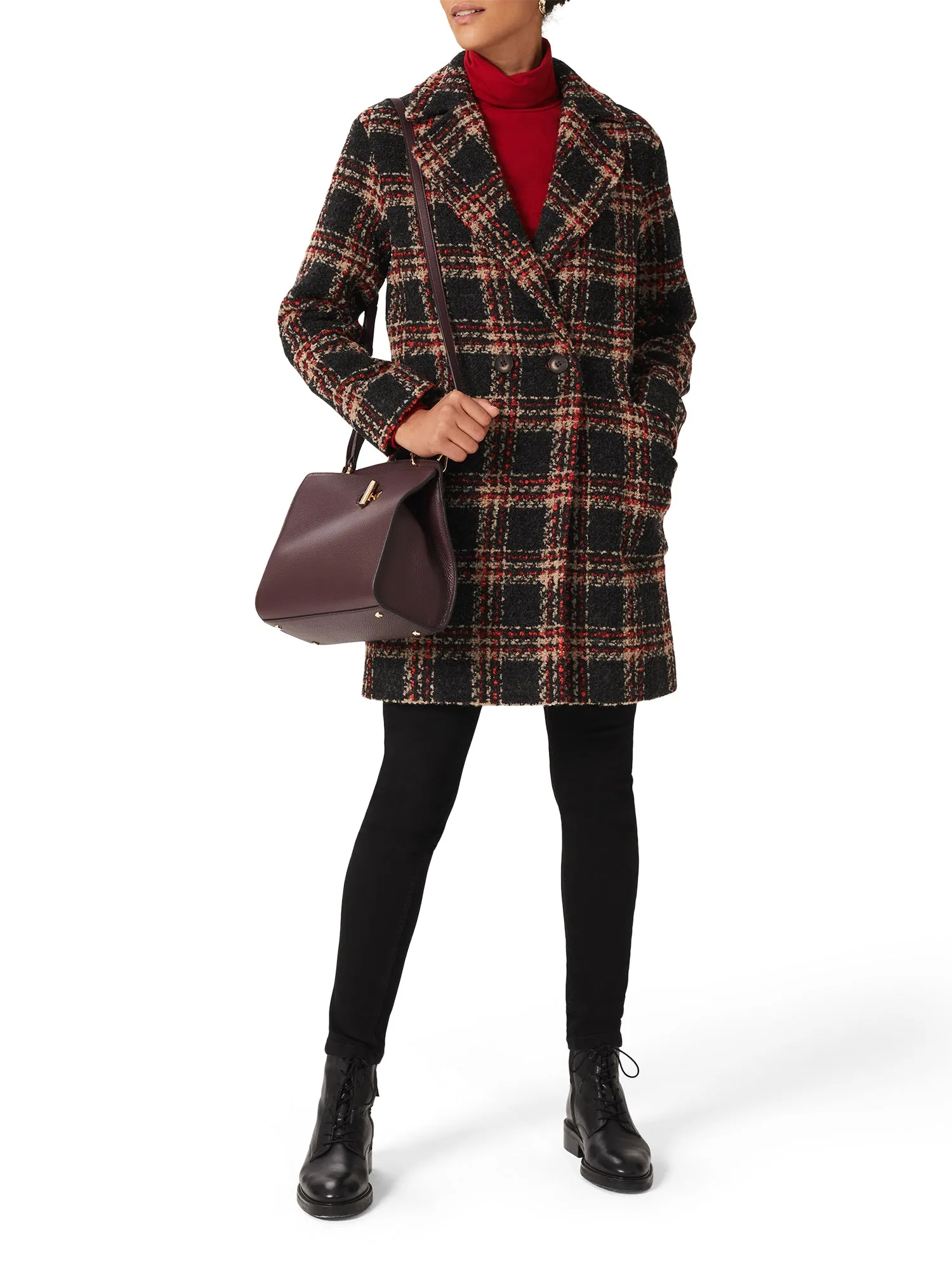 Carmina Check Coat