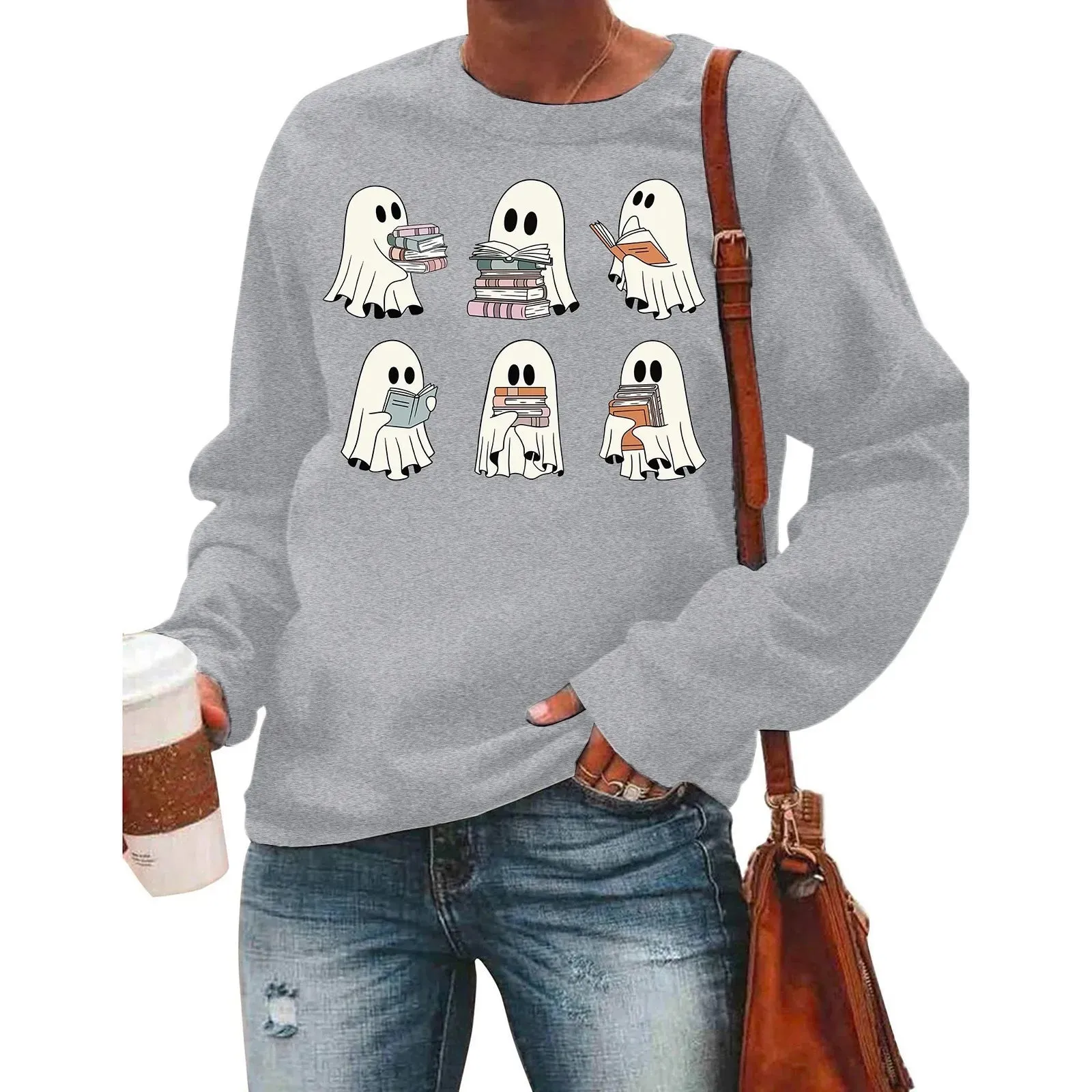 Casual Y2K Graphic Fun Cozy Cute Reading Hoodie