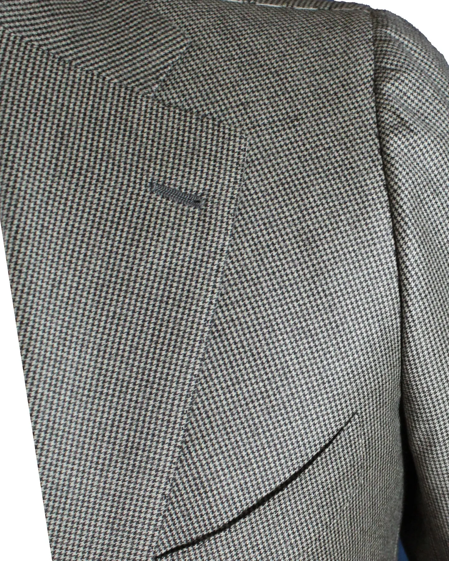 Cesare Attolini Suit Beige Brown Houndstooth Wool EU 54/ US 44