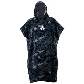 Channel Islands Bath Hooded Towel Changing Poncho - Black/Grey