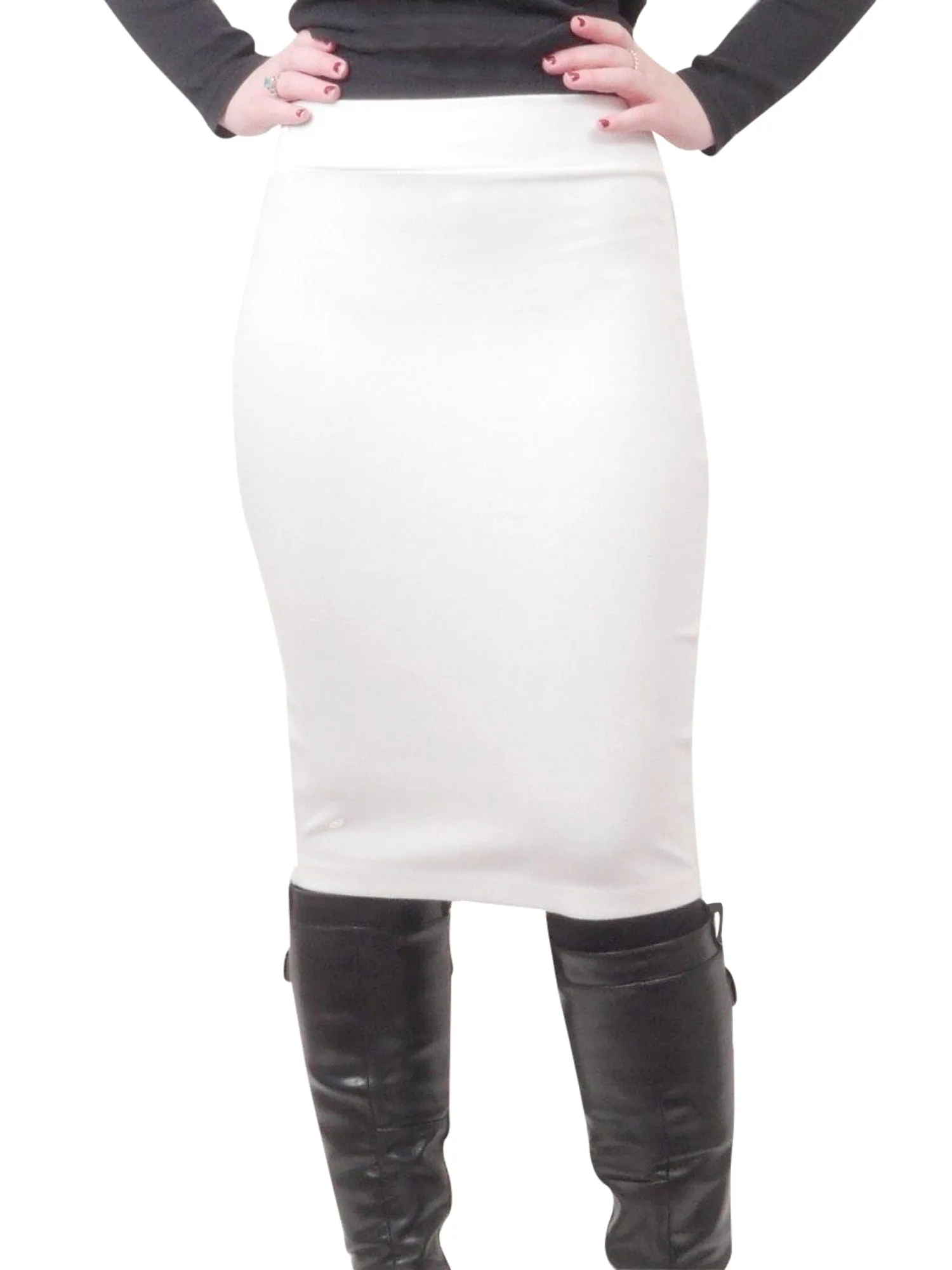 Chi Chi Pencil Ponte Skirt