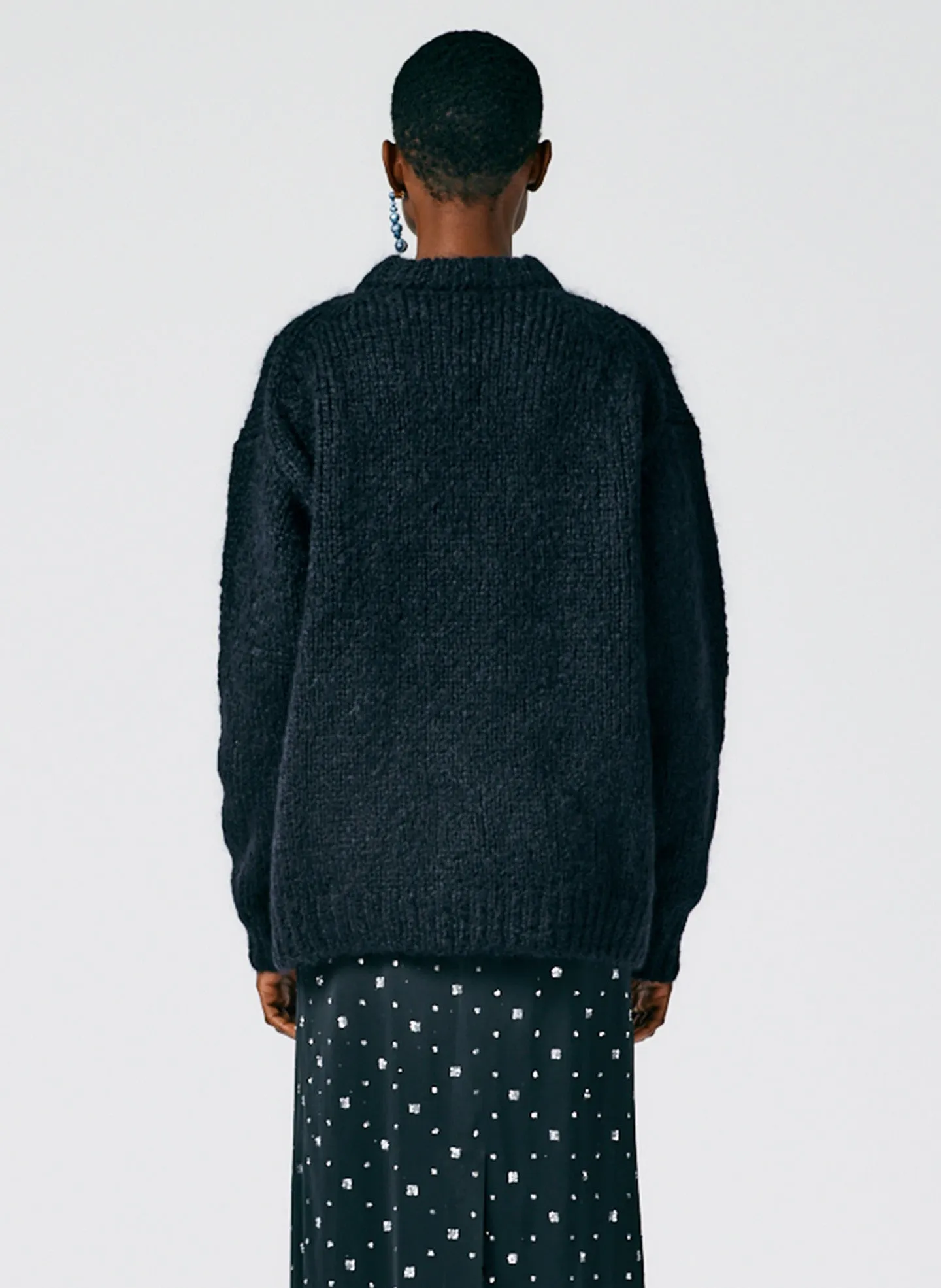 Claude Mohair Crewneck Easy Pullover