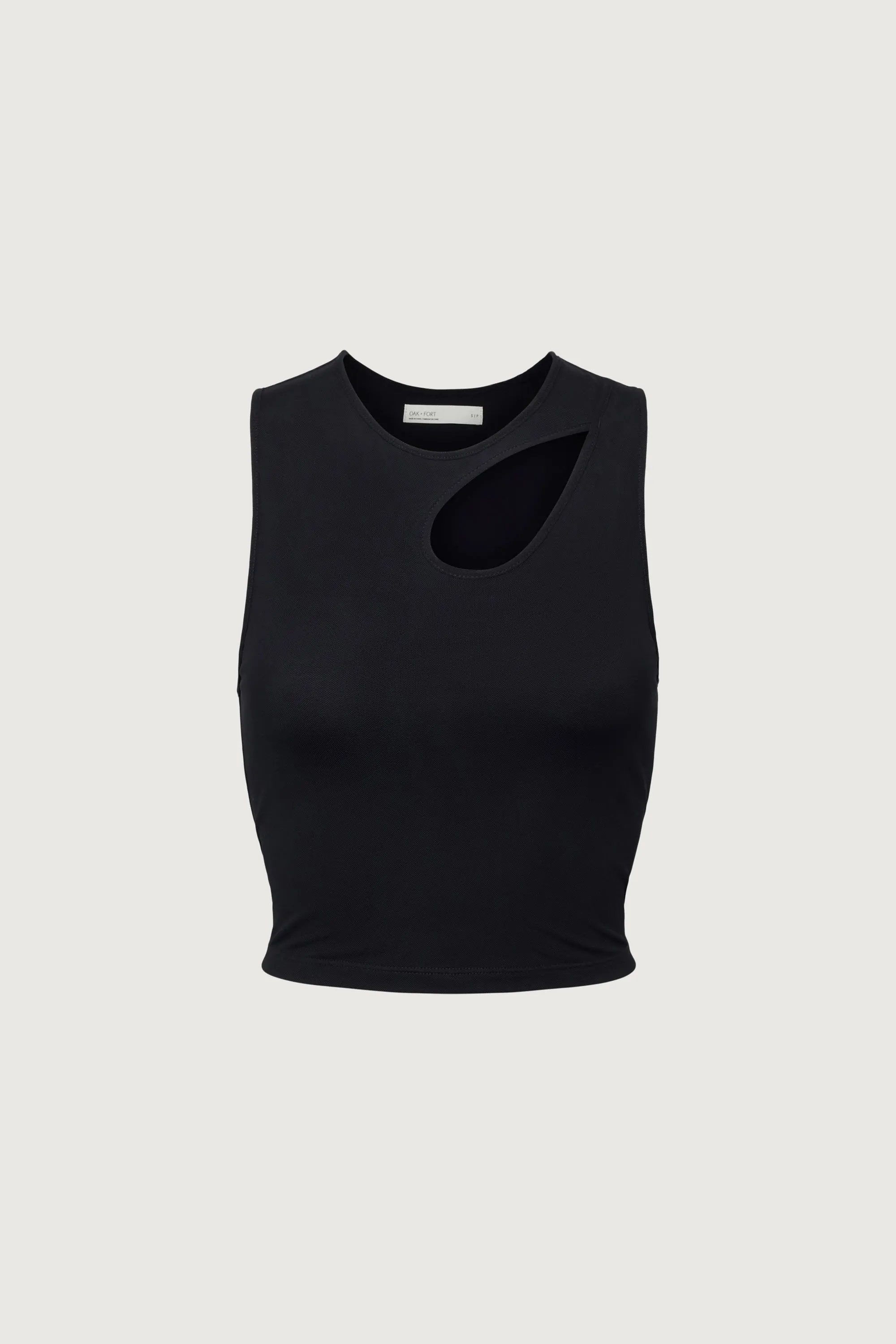 CROPPED TANK WITH CUTOUT