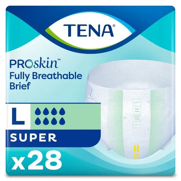 Culottes contre l'incontinence TENA®ProSkin™ Super, grand, 48 po à 59 po vert - caisse de 56