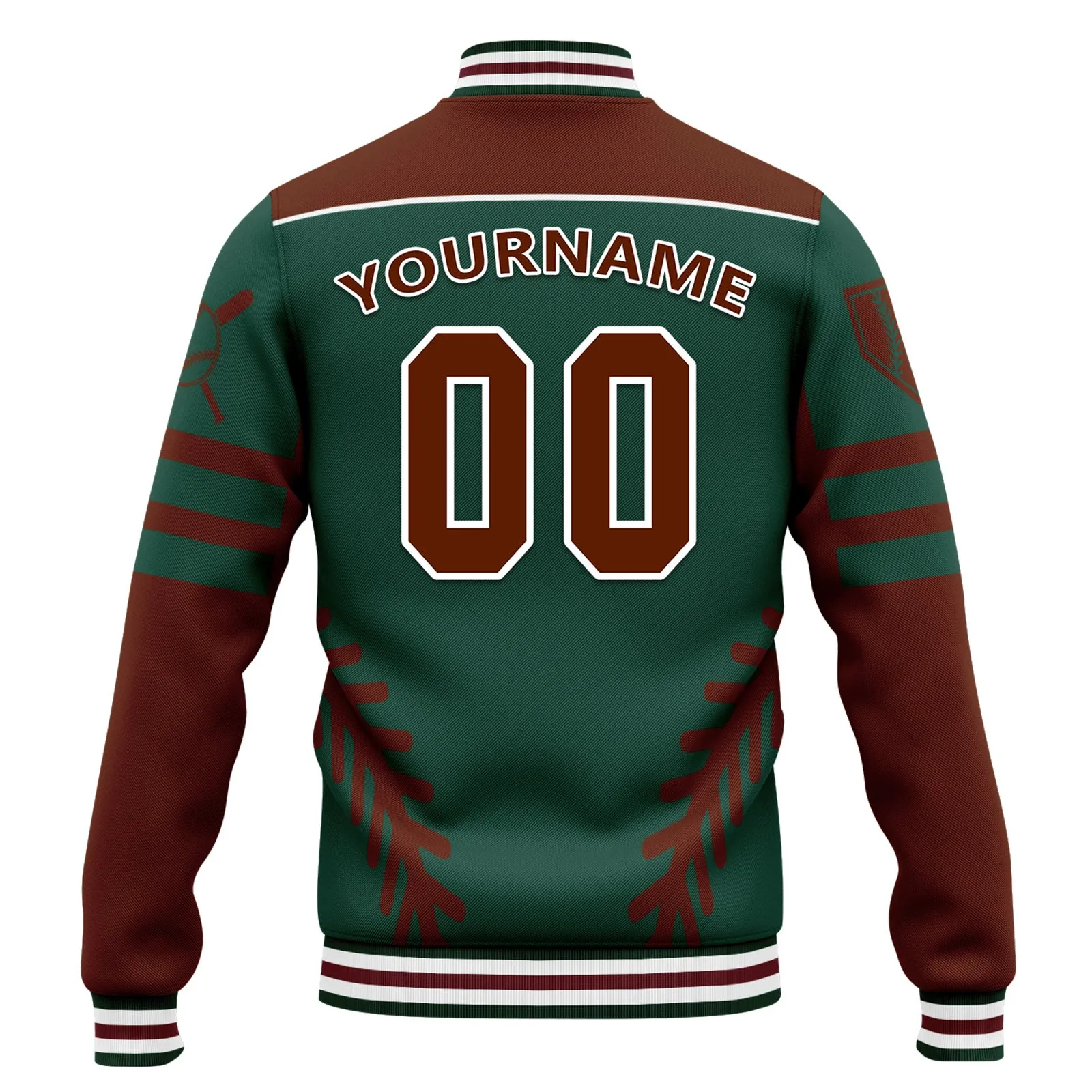 Custom Jacket Bomber Full-Snap Varsity Letterman Personalized Jacket FZ005-D023003-9