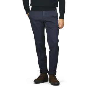 Dark Blue Cotton Stretch Model 30 Chinos