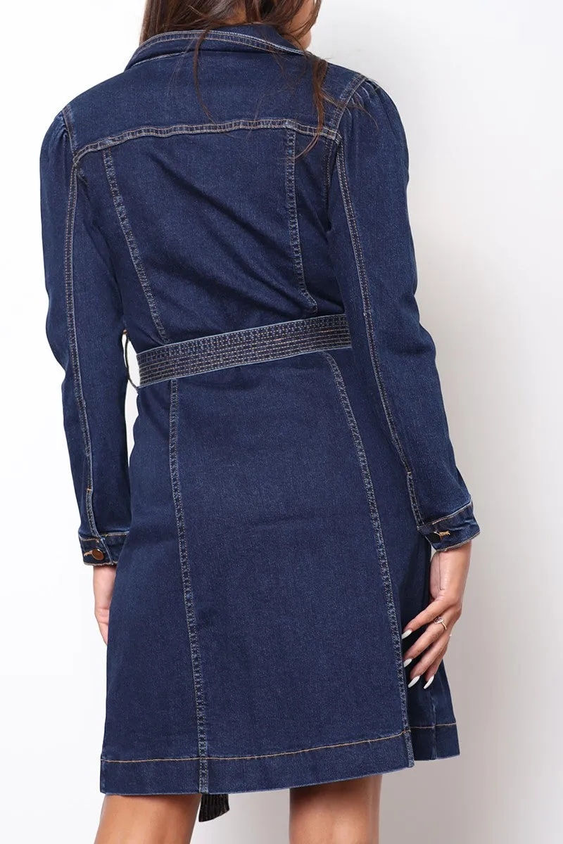 Denim Trench Dress