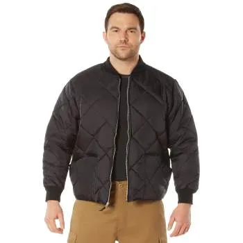 Diamond Quilted Flight Jacket