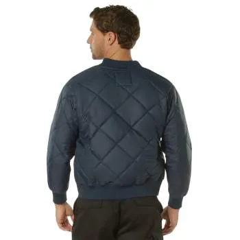 Diamond Quilted Flight Jacket