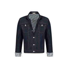 DIOR OBLIQUE JEAN JACKET NAVY