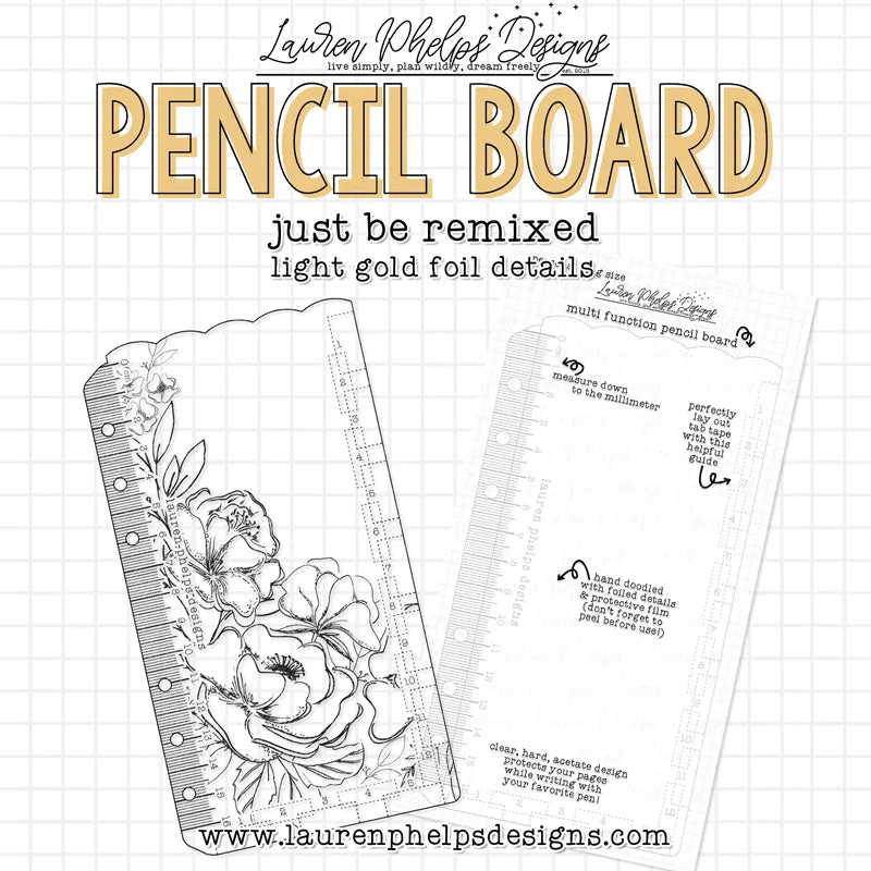 DISCONTINUED | Just Be Gold Foil Pencil Board