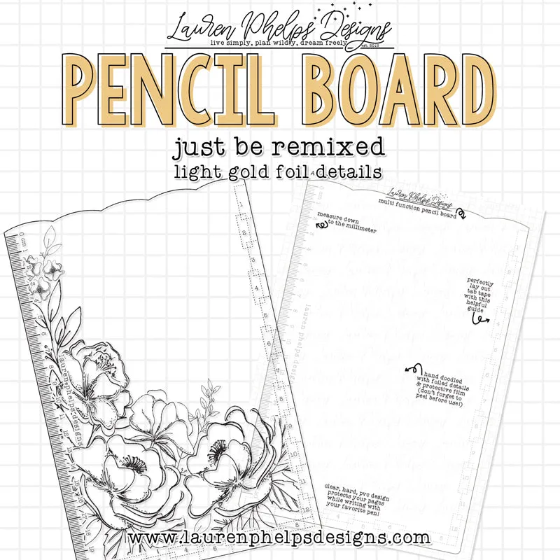 DISCONTINUED | Just Be Gold Foil Pencil Board