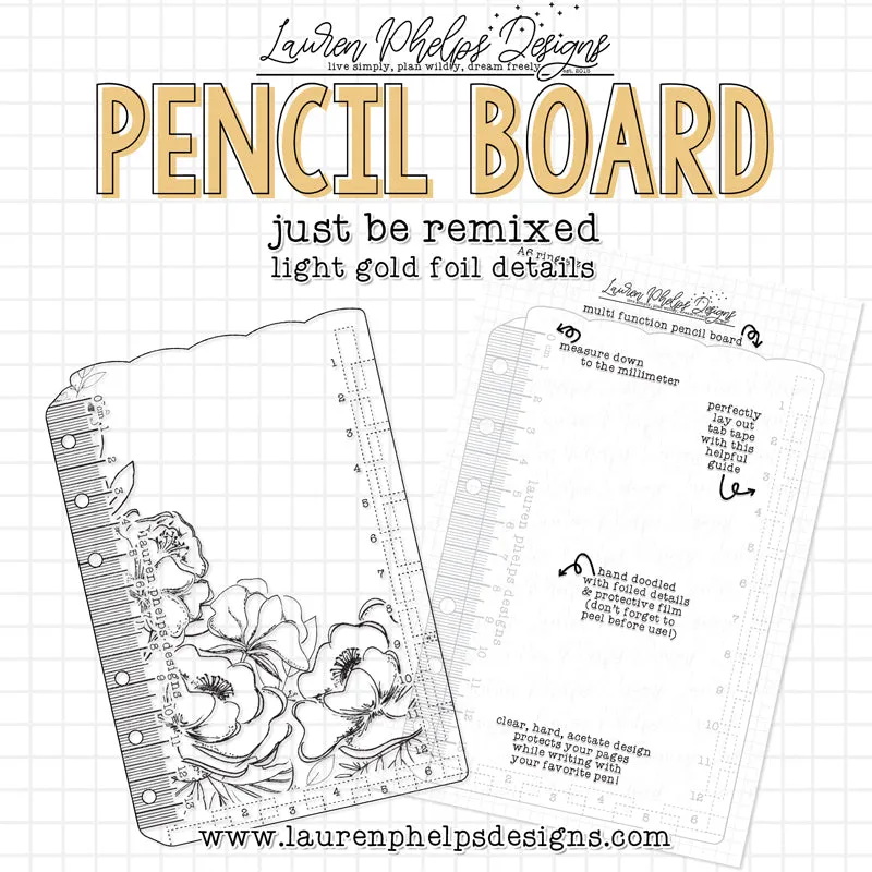 DISCONTINUED | Just Be Gold Foil Pencil Board