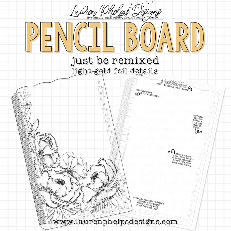 DISCONTINUED | Just Be Gold Foil Pencil Board