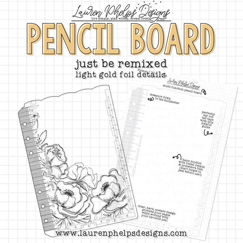 DISCONTINUED | Just Be Gold Foil Pencil Board