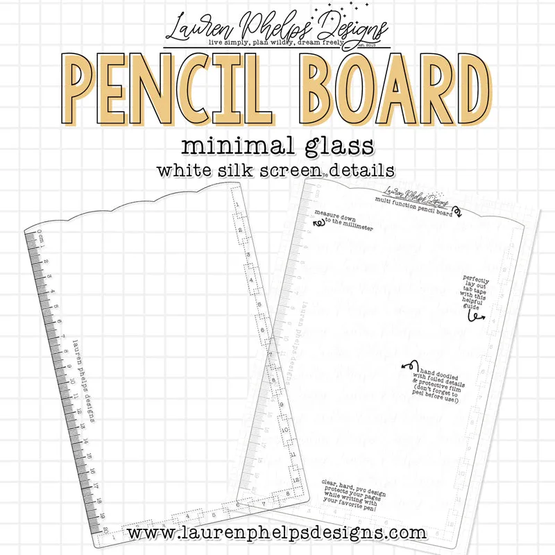 DISCONTINUED | Minimal Glass Pencil Board