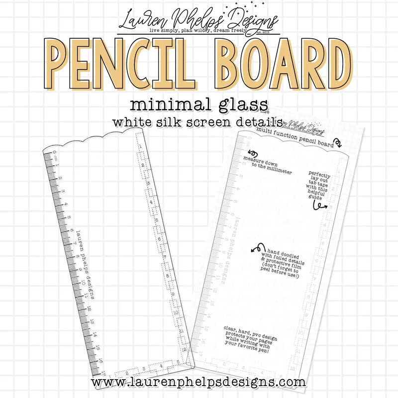 DISCONTINUED | Minimal Glass Pencil Board