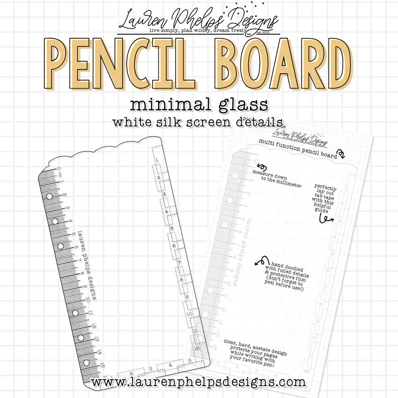 DISCONTINUED | Minimal Glass Pencil Board