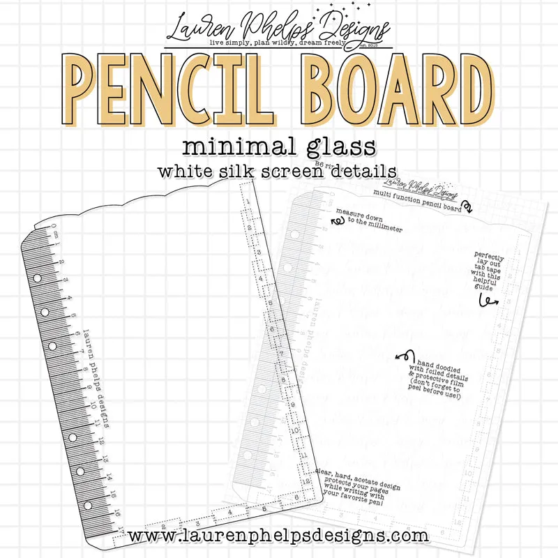 DISCONTINUED | Minimal Glass Pencil Board